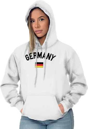 Vista 3 de Brisco Brands Sudadera con capucha para mujer y hombre con bandera del país de Alemania