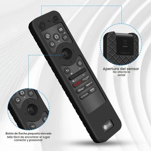 Vista 3 de Funda de silicona para LG MR25GA MR26GA Control remoto [antideslizante] Funda protectora para MR25GN Magic Remote Compatible con LG OLED Smart TV