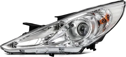 Vista 13 de Conjunto de faros delanteros LSAILON para Hyundai Sonata 2011-2014 Carcasa negra+92101-3Q000+luz alta: H1