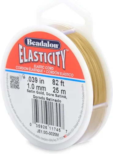 Vista 25 de Beadalon - Cordón elástico para joyería (0,5 mm, 5 m), color negro