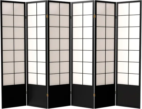 Vista 9 de Red Lantern Pantalla Zen Shoji de 5.9 ft de altura - Miel - 5 paneles