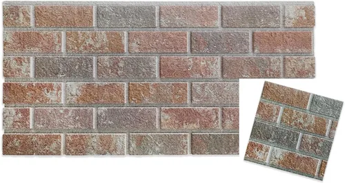 Vista 17 de IZODEKOR Paneles de pared 3D con efecto ladrillo, revestimiento, aspecto de piedra, revestimiento de espuma de poliestireno para sala de estar