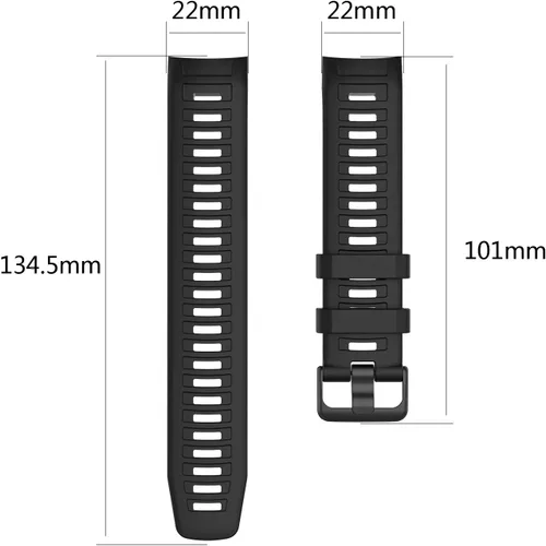 Vista 7 de GARTOO Correa de silicona elástica de nailon para Garmin Instinct 2 Solar - Correa de muñeca suave, para hombres/mujeres, táctica/marea/deportes