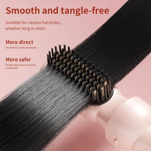 Vista 5 de INK-EEZE 3 in 1 Auto Rotating Curler Set, 32mm/25mm & Straight Comb