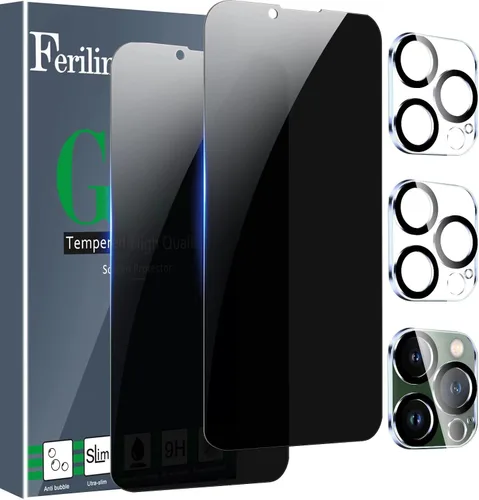 Vista 13 de Ferilinso [Instalación Automática de Polvo] Pack de 3 Protectores de Pantalla de Privacidad para Google Pixel 10 Pro XL, Accesorios Compatibles