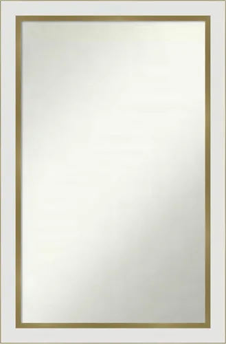Vista 300 de Amanti Art Espejo personalizado, espejo de baño estrecho Alexandria White Wash, espejo de pared o espejo de tocador de baño sobre el fregadero