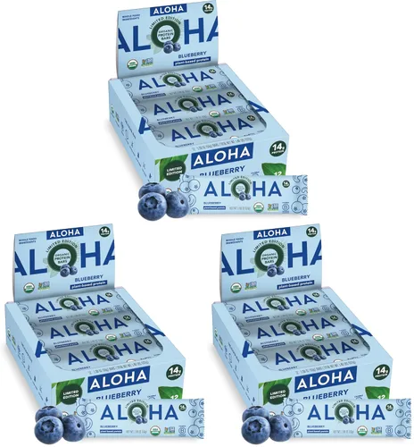 Vista 21 de ALOHA Barras de Proteína Orgánicas a Base de Plantas - Paquete de Variedad de 6 Sabores - 12 Unidades, Barras de 1.9oz - Aperitivos Veganos, Bajo