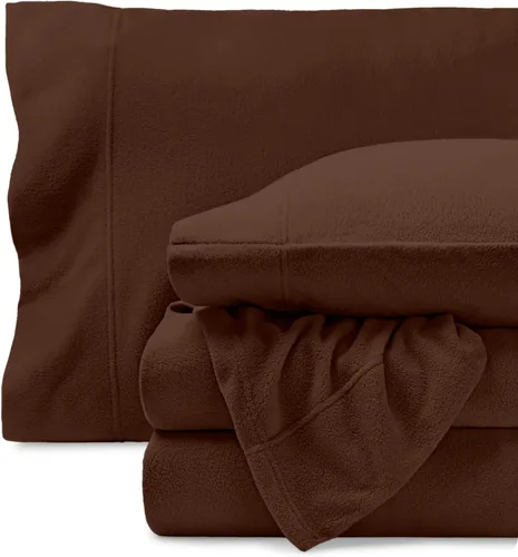 Vista 14 de Bare Home Juego de sábanas de forro polar súper suave, tamaño individual, forro polar extra afelpado, sábanas de cama que no forman bolitas, calidez