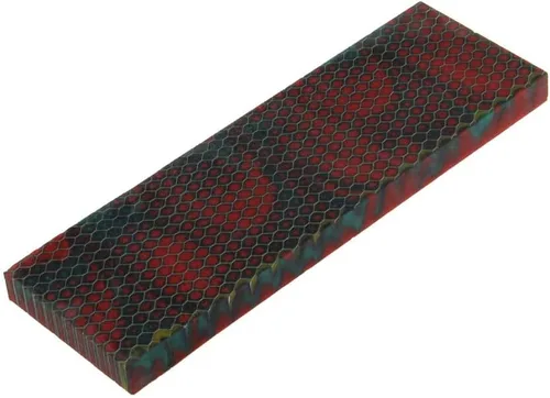Vista 11 de RECHERE 1 unids cuchillo mango escala losas apretones C-Tek resina piel de serpiente patrón de panal cuchillos negros espada arma