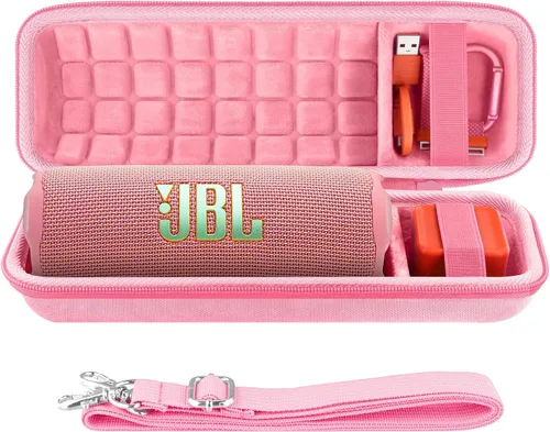 Vista 15 de co2CREA Funda de viaje rígida de repuesto para JBL Flip 7 Flip 6 FLIP 5 Altavoz Bluetooth portátil impermeable (funda de camuflaje negro)