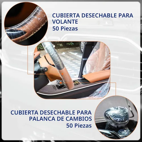 Vista 7 de Tallew 250 Pcs Disposable Plastic Car Seat Covers Clear for Auto Truck