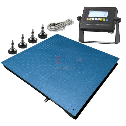 Vista 9 de SellEton SL-800-3x3-5 - Báscula de suelo NTEP Legal para comercio de 36″ x 36″ (3 x 3 pies) + indicador 5000 libras x 1 libra