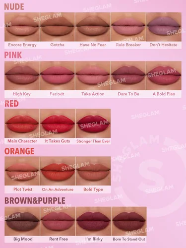 Vista 5 de SHEGLAM Dynamatte Boom Lápiz labial mate impermeable de larga duración a prueba de transferencia - No lo dudes