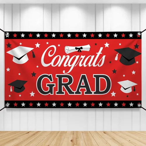 Vista 32 de KatchOn, Xtralarge - Cartel de graduación para patio, decoraciones de graduación 2026-120 x 20 pulgadas, pancarta de felicitación para graduación al