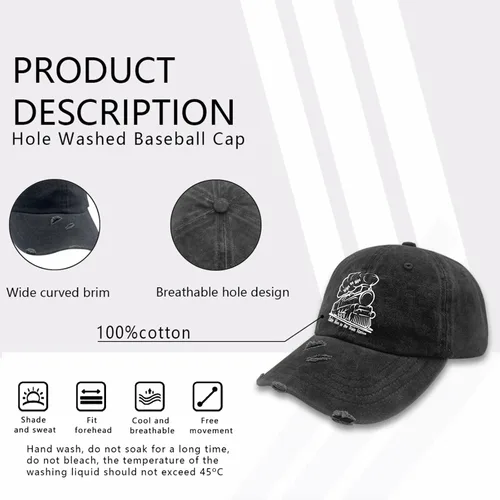 Vista 7 de devor Dad Hat Take Him to The Train Station Dad Hats for Men Funny Denim Baseball Cap Adjustable