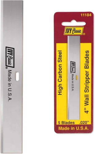 Vista 2 de IVY Classic 11184 Cuchillas raspadoras de pared de 4 pulgadas, Estados Unidos, paquete de 5
