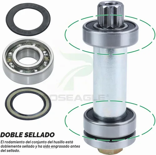 Vista 4 de 607418 Conjunto de husillo para cubierta Hustler Fastrak 54