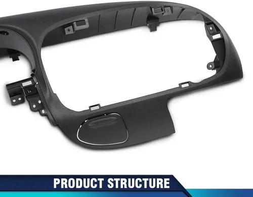Vista 4 de PIT66 Bisel de Almohadilla de Tablero Negro Compatible con Ford F150 1997-2003/ Compatible con Ford Expedition 1997-2003