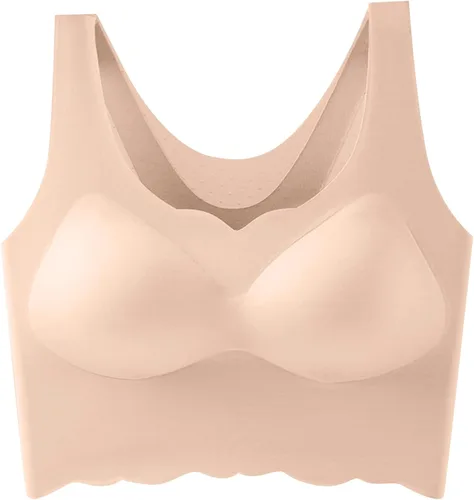 Vista 4 de Sujetadores deportivos - Brasier deportivo sin acero para mujer, parte posterior del sujetador sexy, par de anillos de pecho en hermosos sujetadores