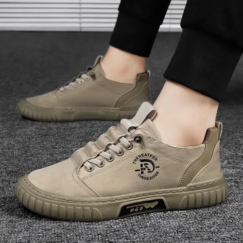 Vista 4 de Zapatillas de deporte para hombre, zapatos casuales para correr, con cordones, zapatos de trabajo, zapatos de tenis, zapatos de baloncesto, zapatos