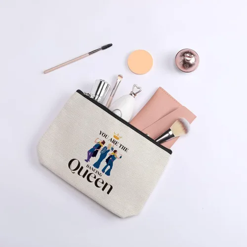Vista 6 de Bolsa de maquillaje para amantes de la música, regalo para mujeres, regalos inspirados en la música, bolsa de maquillaje para amantes