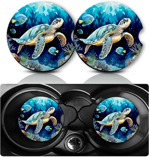 Vista 23 de Posavasos para Portavasos de Automóvil, 2 Piezas Universales Antideslizantes Geniales Calibre 12 con Forma de Bala de Latón y Goma para Automóvil