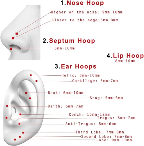 Vista 4 de Un arete de 056 onzas de zirconia cúbica transparente para cartílago 02 a 04 pulgadas acero quirúrgico 316L para septum para daith hélix caracola