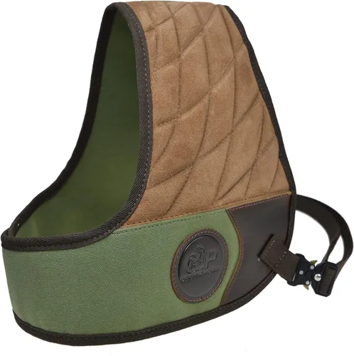 Vista 16 de Tas Trost Chaleco protector de cuero para rifle de escopeta, chaleco acolchado reductor de retroceso con protección de campo con correas ajustables