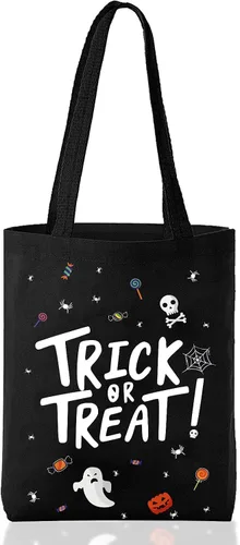 Vista 11 de ATFUNSHOP Halloween Trick or Treat Tote Bag 15.7
