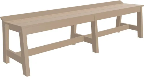 Vista 13 de Furniture Barn USA Poly Lumber - Banco de comedor de 41 pulgadas, caoba antigua multicolor (Antique Mahogany)