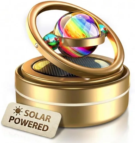 Vista 14 de Girador solar para salpicadero, difusor cinético para decoración de automóvil, accesorios automotrices con temática espacial, intercambio de regalos