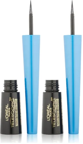 Vista 5 de Delineador líquido impermeable de L’Oreal, 0.06 onzas, Negro
