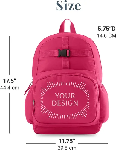 Vista 4 de Let's Make Memories Mochila personalizada con lonchera (opcional) - Colección Peppa Pig, Rosado, Sueño grande
