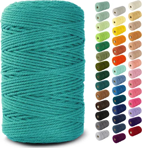 Vista 89 de Nook Theory Hilo de macramé de 3mm 109 yardas - Cuerda de macramé suave de 4mm, 5mm perfecta para nudos - Suministros de macramé para colgadores