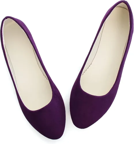 Vista 4 de Zapatos planos para mujer, cómodos, estilo puntiagudo, de Dear Time