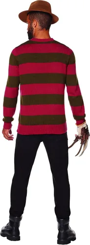 Vista 2 de Spirit Halloween A Nightmare on Elm Street - Suéter para adulto de Freddy Krueger, con licencia oficial, disfraz de terror