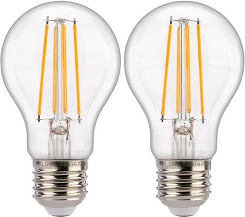 Vista 10 de FLSNT Foco LED del amanecer al anochecer con sensor para exteriores A19, 5000K Luz diurna, 7W (equivalente a 60W), 800LM, base E26 de filamento 60w