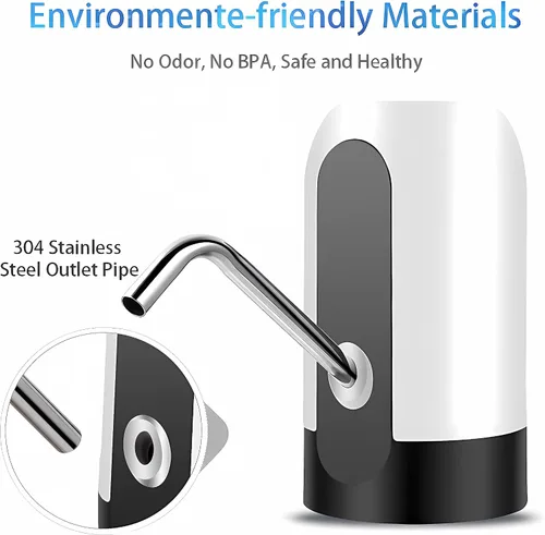 Vista 5 de Dispensador de agua para botella de 5 galones, dispensador de agua inalámbrico USB para niños, dispensador de agua portátil de 5 galones
