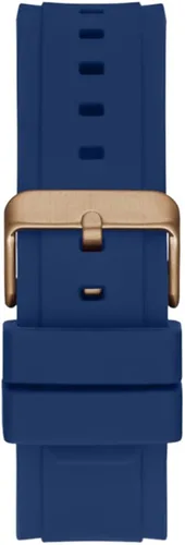 Vista 3 de GUESS US Men's Blue and Rose Gold-Tone Multifunction Watch, one
