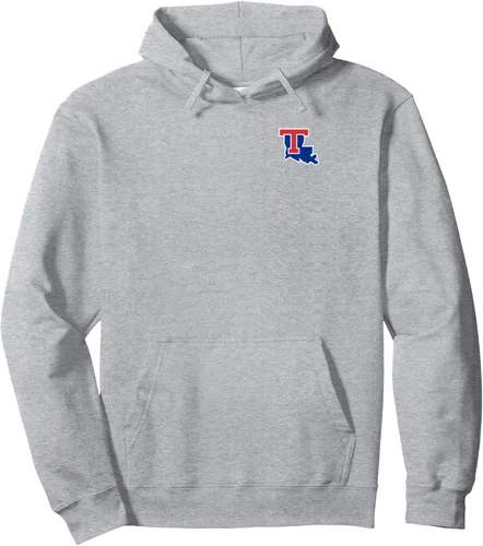 Vista 3 de Louisiana Tech Bulldogs - Sudadera con capucha con logotipo de pecho izquierdo, Negro