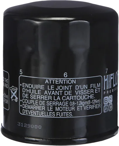 Vista 2 de HiFloFiltro HF303 Filtro de aceite estándar negro premium, individual (paquete de 2)