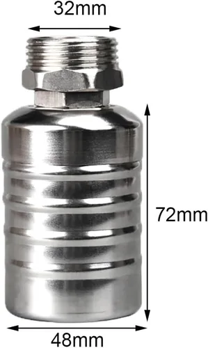 Vista 2 de Stainless Steel Float Valve， Ball Valve Kit 304 Stainless Steel Floating Ball Valve,Stainless Steel Fully Automatic Water Level Control Float