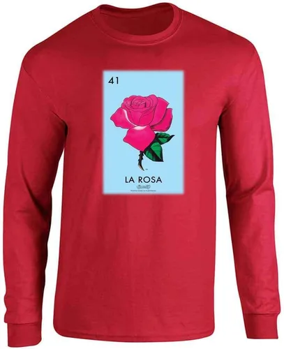 Vista 8 de Pop Threads La Estrella Star Loteria Card Mexican Bingo - Camiseta para niños y niñas Camiseta de manga larga Negro