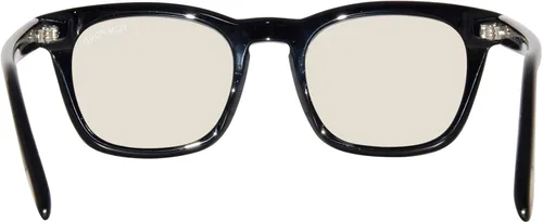 Vista 4 de Tom Ford TF5870-B 001 Gafas de los hombres Brillante Negro Llena Llena Forma Cuadrada 1.969 in, Negro brillante, logotipo "T", lentes de bloque