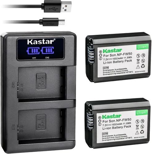 Vista 6 de Kastar Cargador de batería USB LKD2 compatible con cámara Pixii A1571, cámara Pixii A2572, cámara digital sin espejo lunar Hasselblad