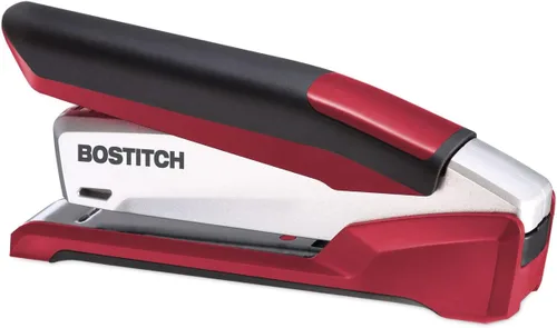 Vista 5 de PaperPro Grapadora accionada por resorte, capacidad para 25 hojas, rojo/blanco (1117)