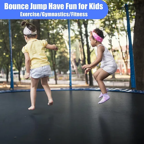 Vista 5 de TRY & DO Trampolín de 10 pies y 12 pies para niños y adultos – Trampolín recreativo al aire libre con red de recinto y escalera y almohadilla