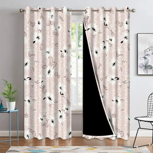 Vista 32 de Cortinas opacas 52 x 84 pulgadas, 2 paneles con aislamiento térmico y oscurecimiento, cortinas de ojal para ventanas para dormitorio y sala de estar
