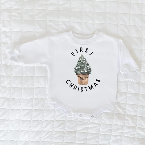 Vista 5 de pengnight Sudadera de Navidad para bebé, niña, niño, manga larga, cuello redondo, suéter para otoño e invierno