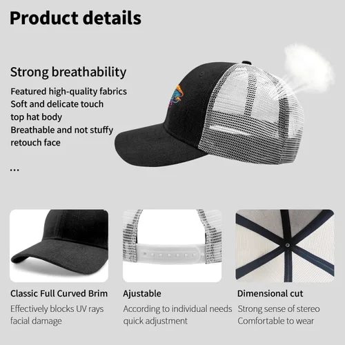 Vista 7 de Dad Hat Magic Mushrooms Baseball Caps for Men Vintage Dad Hats Adjustable